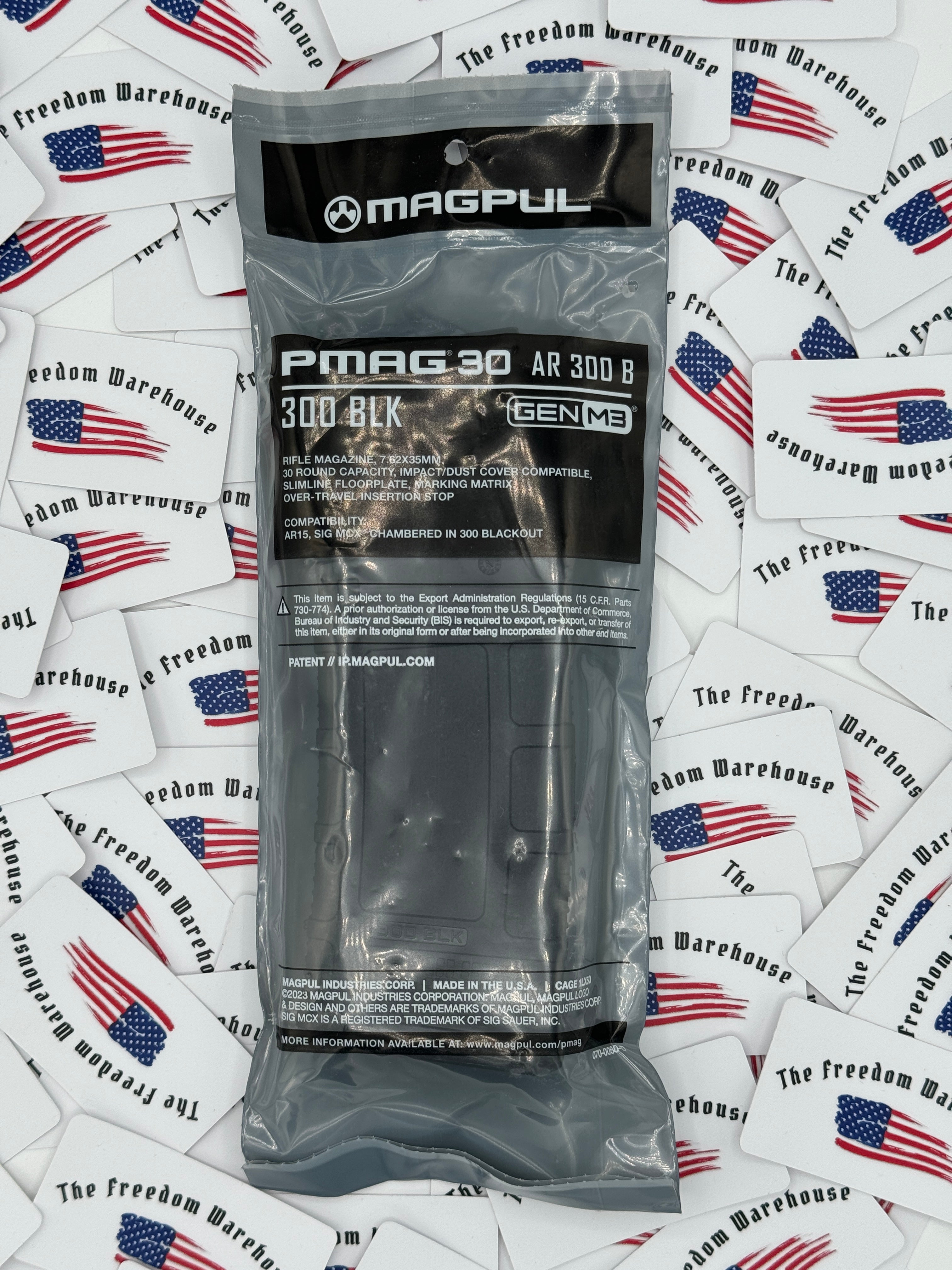 Magpul PMAG 30 GEN M3 300 Blackout -Black – The Freedom Warehouse