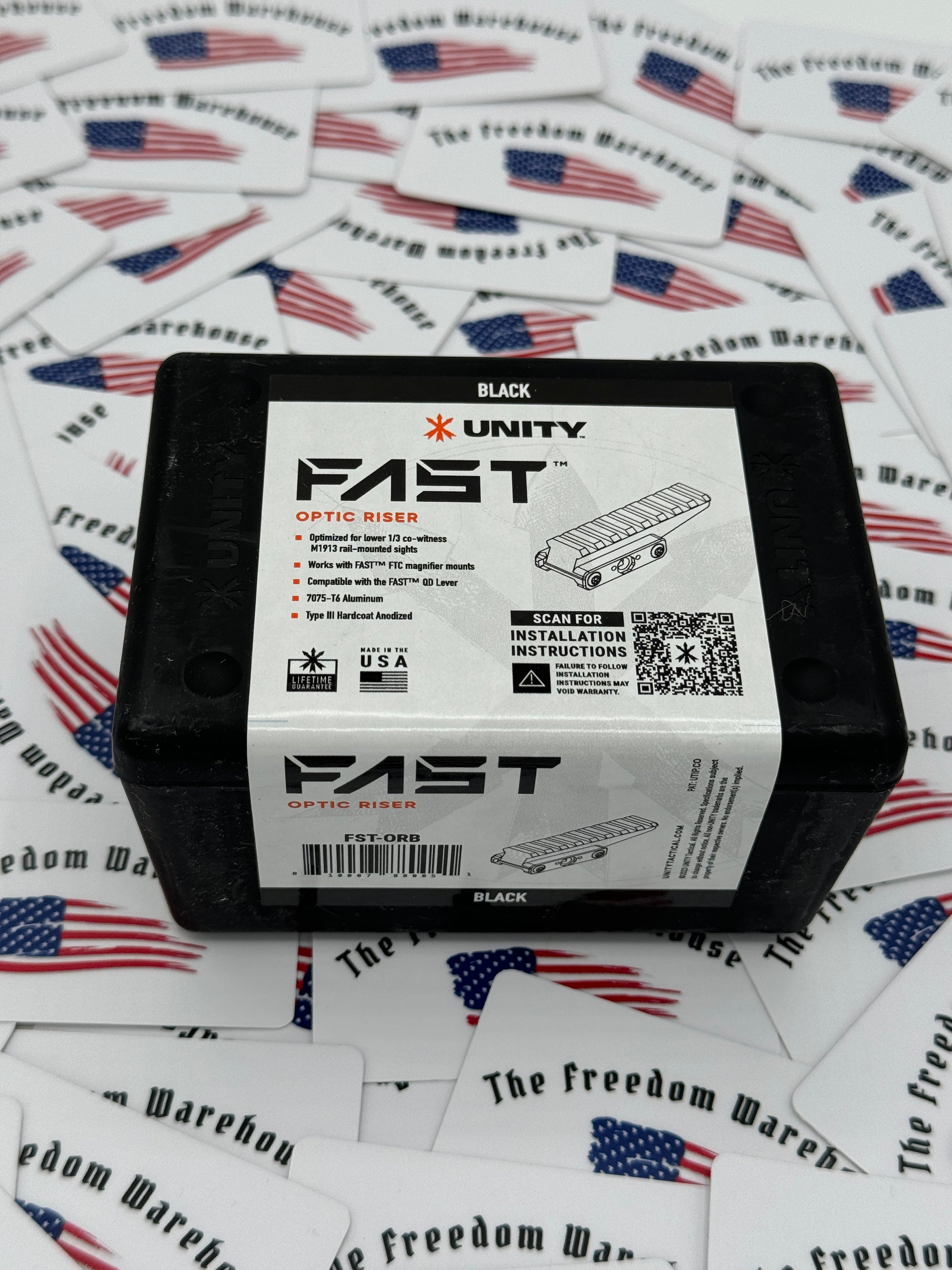 Unity FAST™ Optic Riser 1/3 co-witness - Black – The Freedom Warehouse