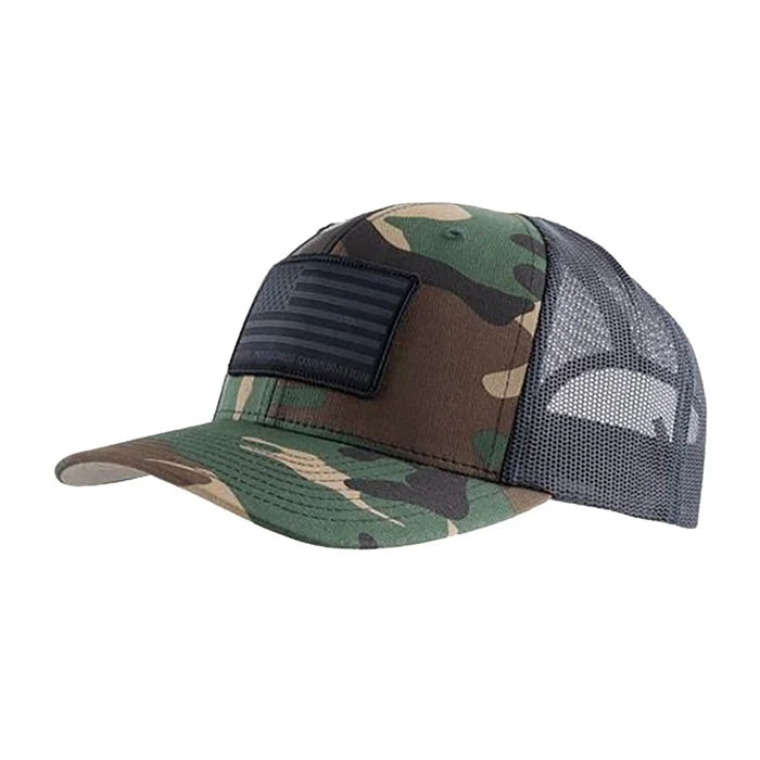 Magpul Standard Patch Trucker Hat in Woodland Camo