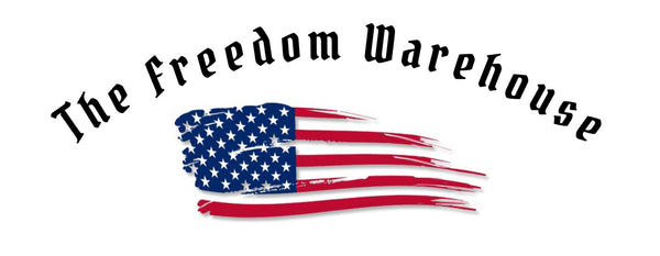 The Freedom Warehouse American Flag Logo